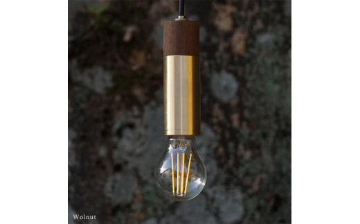 CTSH LIGHT. ペンダントライト CIRCLE＜Walnut×真鍮無垢 E26＞ 瑞浪市 / ジオニック 照明器具 ソケット 真鍮 木製 ゴールド [AZBQ044]