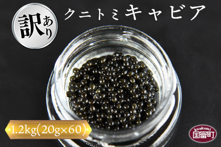 【訳あり】＜クニトミキャビア 1.2kgセット(20g×60)＞翌月末迄に順次出荷【a0200_mc】