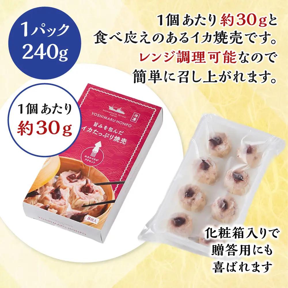 化粧箱入り！イカ屋が作ったイカたっぷり焼売セット(計24個・8個入×3セット) 【鳥取県 境港市】