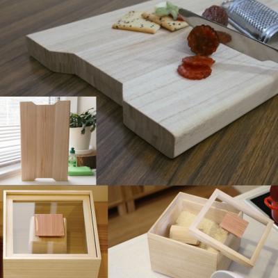 ふるさと納税 古賀市 米びつ【桐製】(5kgタイプ)+桐のまな板 |  | 02