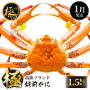 【ふるさと納税】≪浜茹で≫越前がに極 × 1杯（生で1.5kg以上）食べ方しおり付【雄 ズワイガニ ずわいがに 越前ガニ 姿 ボイル 冷蔵 福井県】【1月発送分】希望日指定可 備考欄に希望日をご記入ください [e14-x012_01]