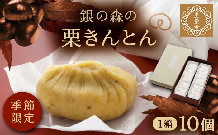 
            美栗舎の栗きんとん 10個入り / 栗 くり 栗きんとん くりきんとん 季節 秋 限定 栗 岐阜 セット 手土産 和菓子 スイーツ お菓子 和菓子 スイーツ デザート おやつ お菓子 ギフト 贈答 プレゼント お取り寄せ 直送 送料無料 / 恵那市 / 銀の森 [AUBG027]
          