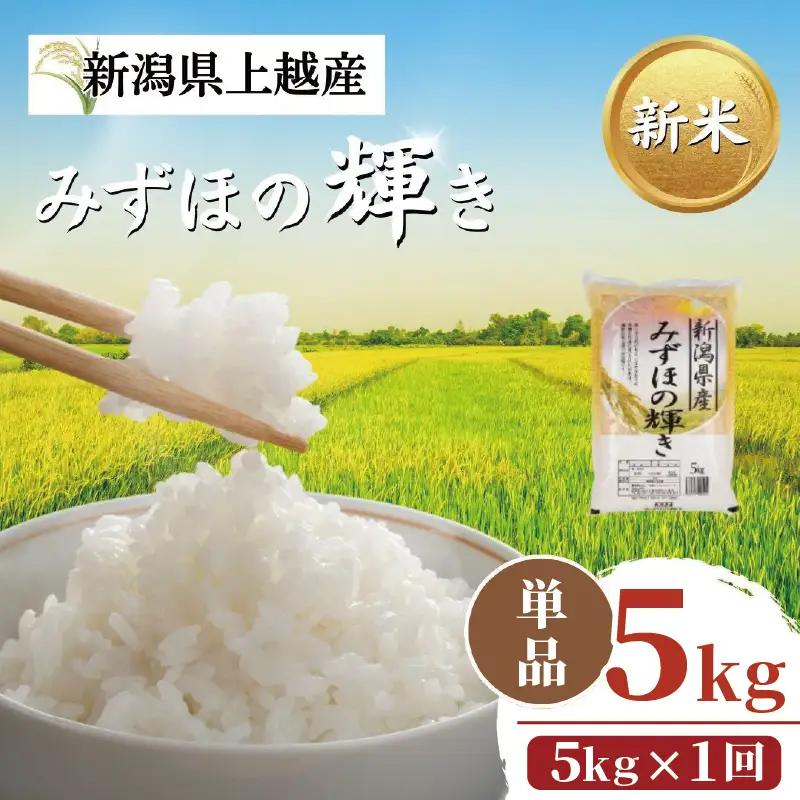 【令和8年12月配送】新米予約 みずほの輝き 5kg 新米 新潟県産