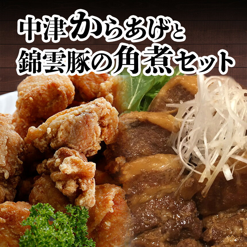 【ふるさと納税】 中津からあげ錦雲豚角煮セット | 【冷凍便】 もり山の中津からあげ(調理済)・錦雲豚うまとろ角煮 中津からあげ 唐揚げ からあげ から揚げ レンジ 冷凍 冷凍食品 弁当 おかず お惣菜 おつまみ 大分県 中津市