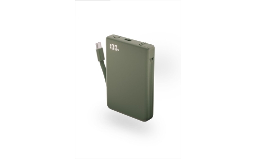 CIO モバイルバッテリー 5000mAh Mate Powerbank 002 モスグリーン｜小型 軽量 おしゃれ 便利 [2681]