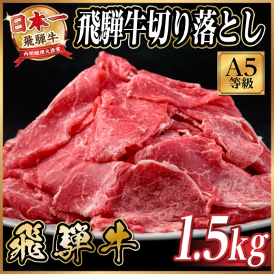 
                  飛騨牛 A5等級 切り落とし 1.5kg 黒毛和牛【1754759】
                