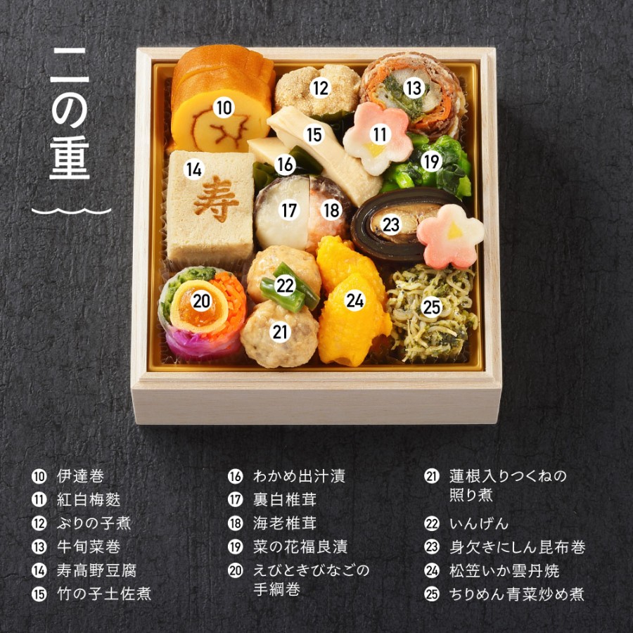 ＜赤坂あじさい＞和洋おせち三段重『雅』(冷凍)2人前【12月30日お届け】