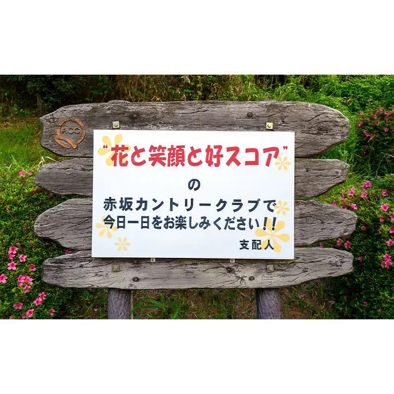 赤坂カントリークラブ 土日祝セルフプレー券 1名様 食事補助付き ゴルフ プレー 岡山県 赤磐市