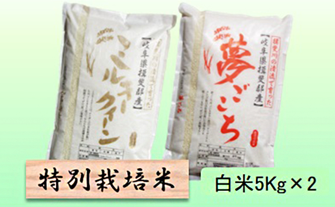 
                  特別栽培米★白米10kg 【ミルキークイーン・夢ごこち】各5Kg [№5644-1336]
                