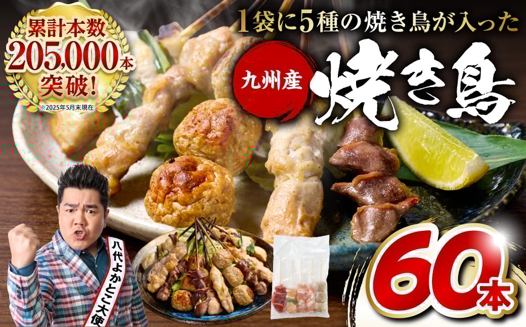 人気の5種類(5本）を1パックにして計12パック(60本)でお届けします。