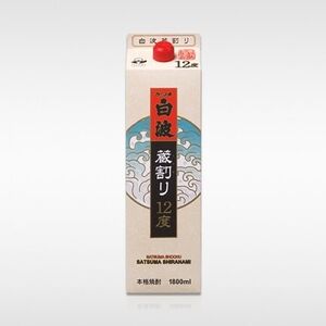 さつま白波蔵割り12度1800ml 焼酎パック　6本セット C0-24【1166634】