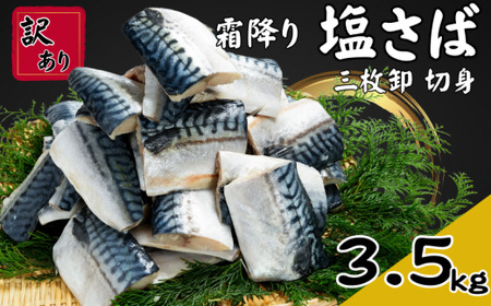 訳あり 霜降り塩サバ 約3.5kg 【11月以降配送】 サバ