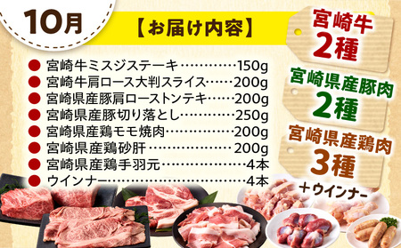 【定期便全3回】宮崎牛を楽しむ！宮崎づくしBBQセット ブランド 最高級 霜降り
