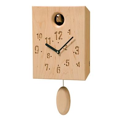 ふるさと納税 旭川市 旭川家具　cosine　カッコー時計　メープル_00340