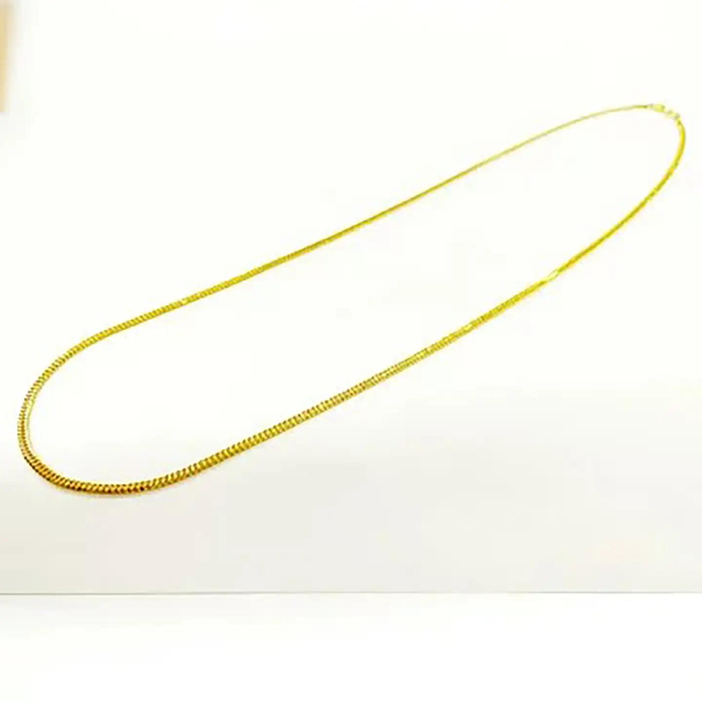 純金六面カットW喜平ネックレス13g 60cm【造幣局検定打刻入り】純金