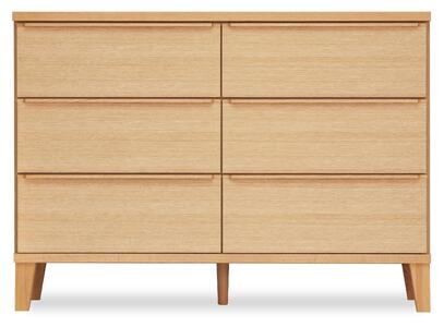 大川家具 幅120cm 3段 チェスト レッドオーク -leo-レオ