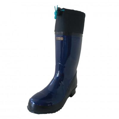 ふるさと納税 二本松市 カラー安全靴ロール底フード付　ネイビー　24cm