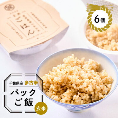 【ふるさと納税】多古米パックご飯(玄米)150g×6パック【配送不可地域：離島・沖縄県】【1428264】