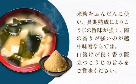 減塩味噌 10割麹仕込み  750g×6個 ＜スマイルケア食品認定＞ こうじ味噌 減塩 発酵 味噌汁 グルテンフリー 朝食 熟成 富山県 氷見市