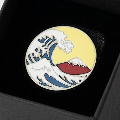 ふるさと納税 鹿沼市 七宝焼 オリジナル ゴルフマーカー(波_ki) |  | 02