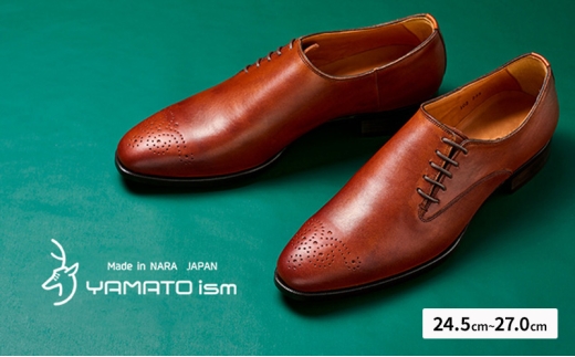 ビジネスシューズ 24.5cm 紳士靴 YAMATOism ヤマトイズム パティーヌ マッケイ YAP102 ブラウン 牛革 本革 日本製 国産 ナロー ドレス 奈良県 通勤 フォーマル 冠婚葬祭 ドレスシューズ 大和 ふるさと納税 成人式 高級 ギフト 贈り物 スーツ おしゃれ BN002 [№5990-4210]0980