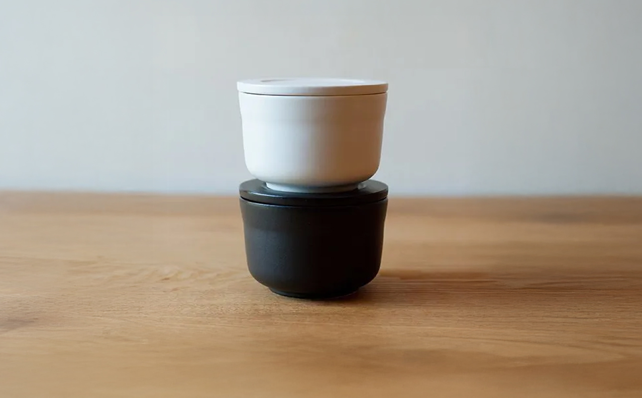 【萬古焼（ばんこやき）】ごはんを美味しく保存するスタイリッシュなおひつ 4th-market ヤソハチ お櫃 一碗 黒1個【八十八、おひつ、米、新米、レンジ、保温、保冷、万能、おしゃれ、かわいい、結婚