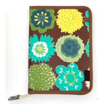 ふるさと納税 島原市 マルチケース(ファスナータイプ)北欧ポップ ブラウン Rモデル 1個