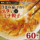 【ふるさと納税】 餃子 スタミナ 60個 生餃子 冷凍 手包み 手作り チャック付きパック 肉 にんにく ギョーザ 惣菜 中華 豚肉 手作り おつまみ おかず 惣菜 焼くだけ 簡単調理 グルメ スタミナ餃子 埼玉県 羽生市 うまみ家