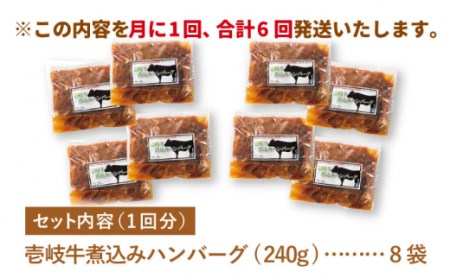 【全6回定期便】壱岐牛煮込みハンバーグ [JBW024] 210000 210000円 21万円 コダワリハンバーグ こだわりハンバーグ おすすめハンバーグ おススメハンバーグ 人気ハンバーグ 定番ハ