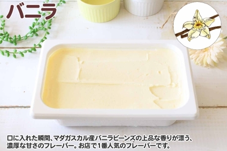 600.アイスクリーム バニラ ジェラート 業務用 2リットル 2L アイス 大容量  手作り 北海道 弟子屈町