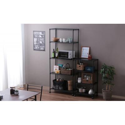 ふるさと納税 大河原町 カラーメタルラック ウッドボード付き CMM-55104B 黒 アイリスオーヤマ[53753280] |  | 03