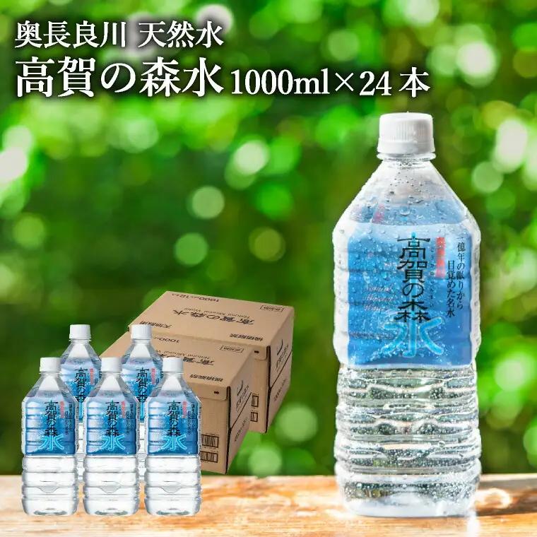 S12-39 高賀の森水 24本（1000ml12本入×2ケース） ～モンドセレクション最高金賞連続受賞！ ペットボトル 水～