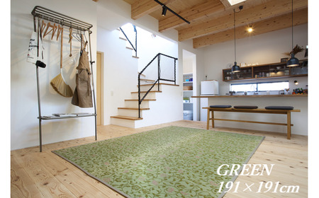 花ござラグ 「さらら」 191cm×191cm