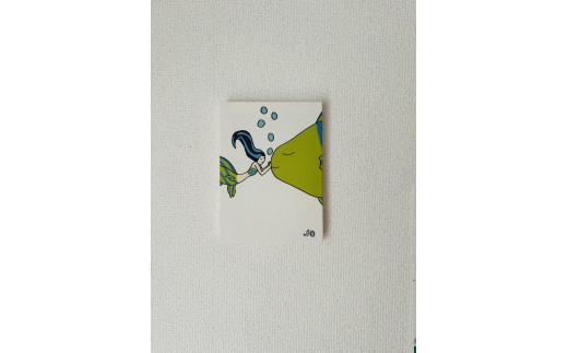 絵画『さかなとにんぎょ　ミニ』