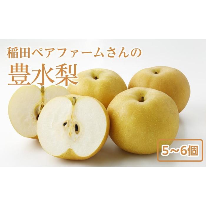 【ふるさと納税】稲田ペアファームの豊水梨（ほうすいなし）（1）【5～6玉入り】 | フルーツ 果物 くだもの 食品 人気 おすすめ 送料無料