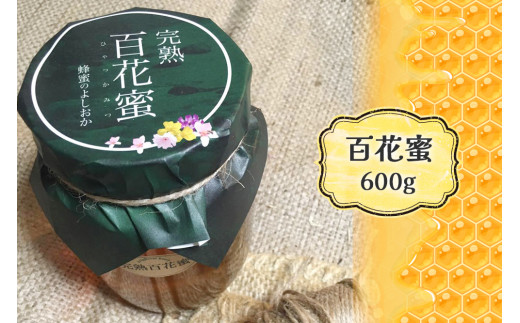 
完熟純粋 ハチミツ 百花蜜 600g｜広島県産 はちみつ 蜂蜜 国産 [1443]
