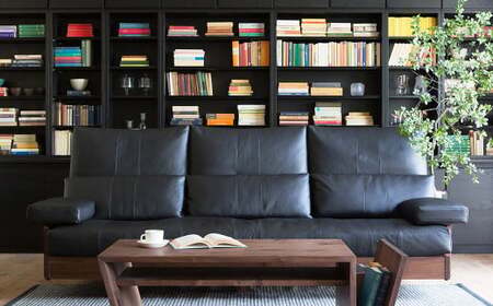 天然木 の リビングテーブル / ウォールナット材 または オーク材 【HIRASHIMA】 LIBERIA PLUS Living Table 126 受注生産