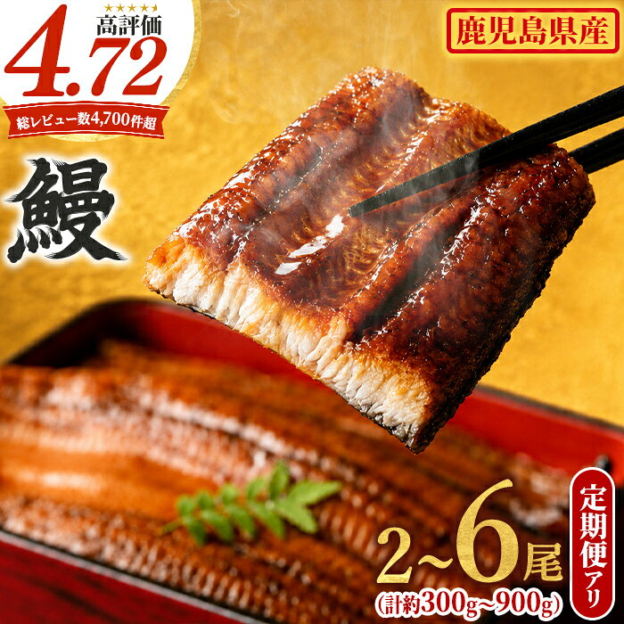 東串良町のうなぎ蒲焼(無頭) 2尾(320g以上・タレ、山椒付)