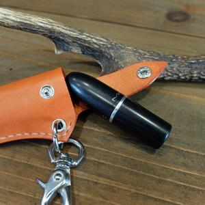 レザー口紅＆印鑑ケース（グリーン）