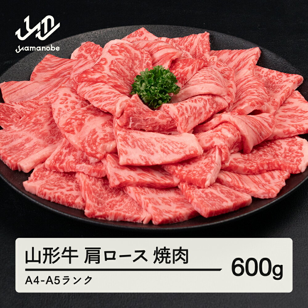 【ふるさと納税】 山形牛 肩ロース 焼肉 600g 送料無料 A4-A5ランク 冷凍 高橋畜産 tc-gnexg600 ※沖縄・離島への配送不可