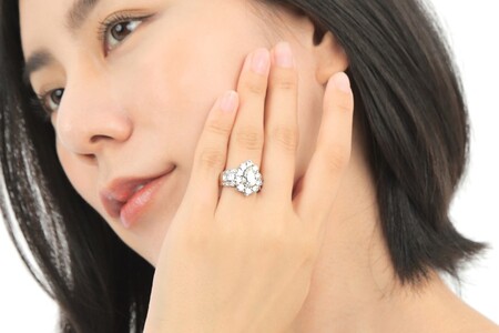 【一点もの】ダイヤモンド（1.506ct）プラチナリング　R73　K05104-H