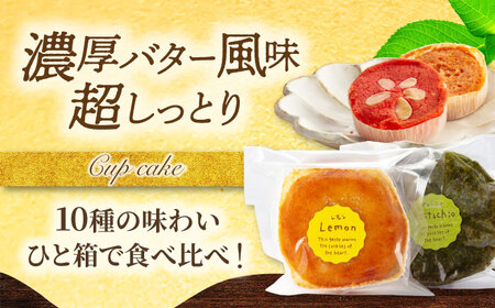 10種セット カップケーキ ひと箱で贅沢食べ比べ！ 【菓子工房オアシス】 焼き菓子 ギフト 焼き立て[MGF003]