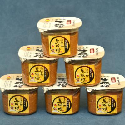 ふるさと納税 須賀川市 須賀川市ブランド米コシヒカリ「ぼたん姫」を米麹に使用した天然醸造・無添加生味噌(800g×6個)