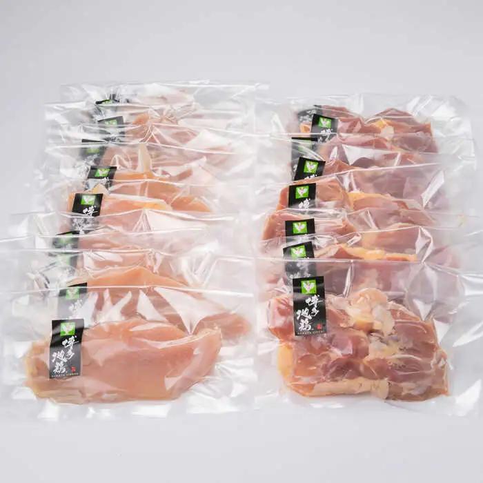 【全3回定期便】はかた地どり もも肉 2kg & むね肉 2kg 合計4kg セット 糸島【糸島ミートデリ工房】 [ACA157] 博多 鶏肉 鳥 もも むね モモ ムネ 焼肉 焼き肉 BBQ 小分け