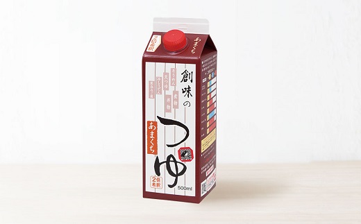 創味のつゆ あまくち 500ml×6個入り【めんつゆ 濃厚つゆ あまくち 蕎麦 ざるそば そうめん】