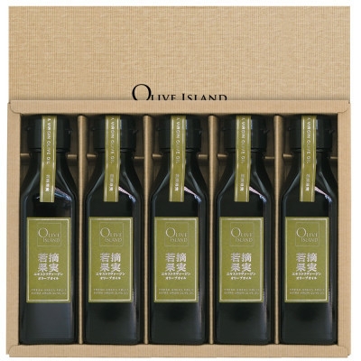 
                  若摘果実エキストラバージン(EXV)オリーブオイル5本入ギフト(120ml×5本)【1775808】
                