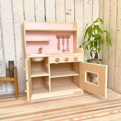 ふるさと納税 小林市 ままごとキッチン DXハイタイプ　ピンク |  | 01