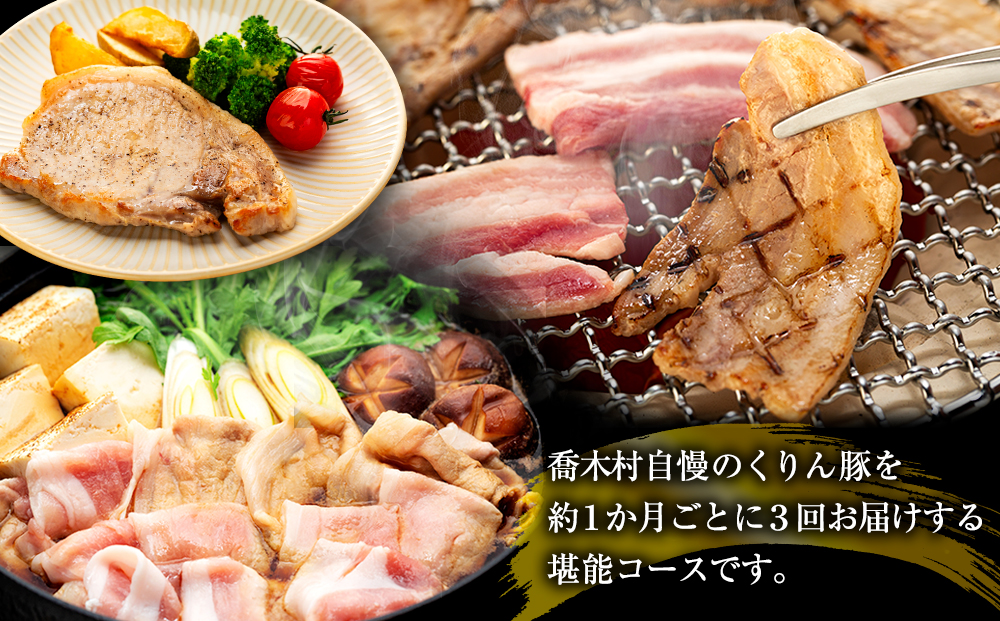 南信州くりん豚３回堪能コース