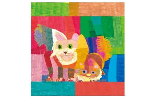 【三陽商事】nelio ふろしき ペルシャ猫（NPO法人 加音 西京極作業所所属デザイナー）