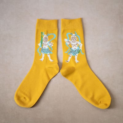 
                  仏下-ぶつした-金剛力士あうんソックスLサイズ・マスタード【1518180】
                